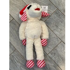 Multipet Lamb Chop Plush Dog Toy 24" Christmas Santa Hat NWT Stuffed Animal